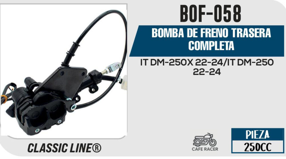 BOMBA DE FRENO TRASERA COMPLETA