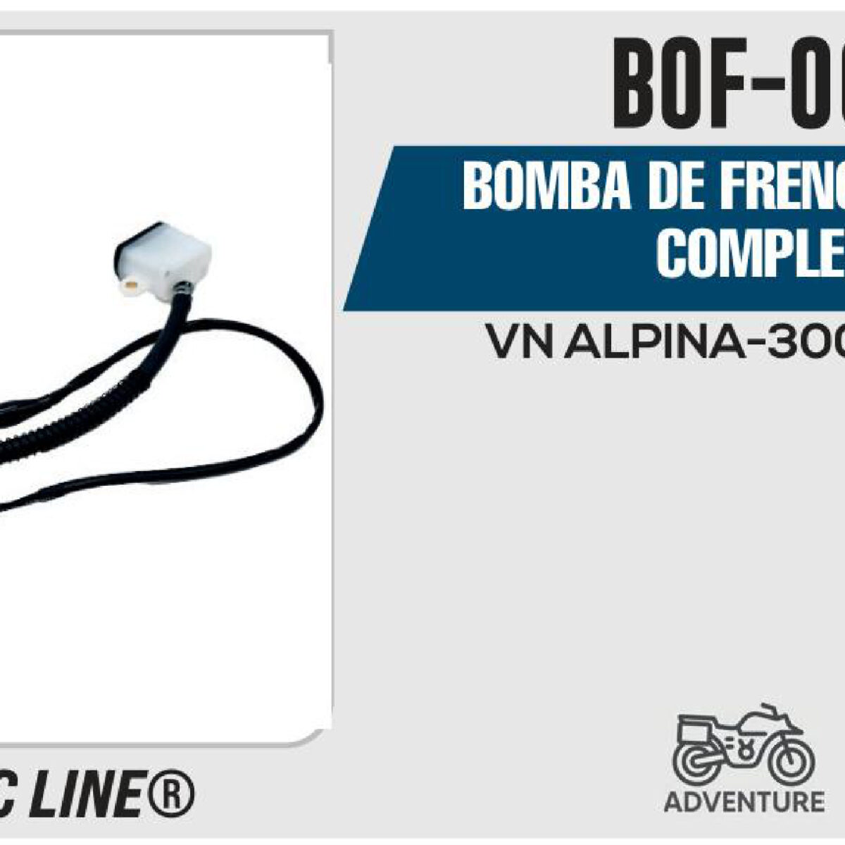BOMBA DE FRENO TRASERA COMPLETA