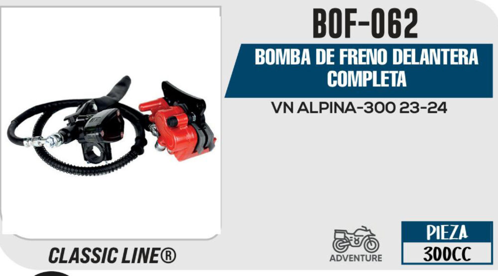 BOMBA DE FRENO DELANTERA COMPLETA