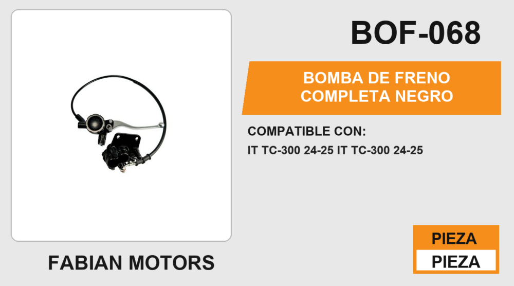 BOMBA DE FRENO COMPLETA NEGRO