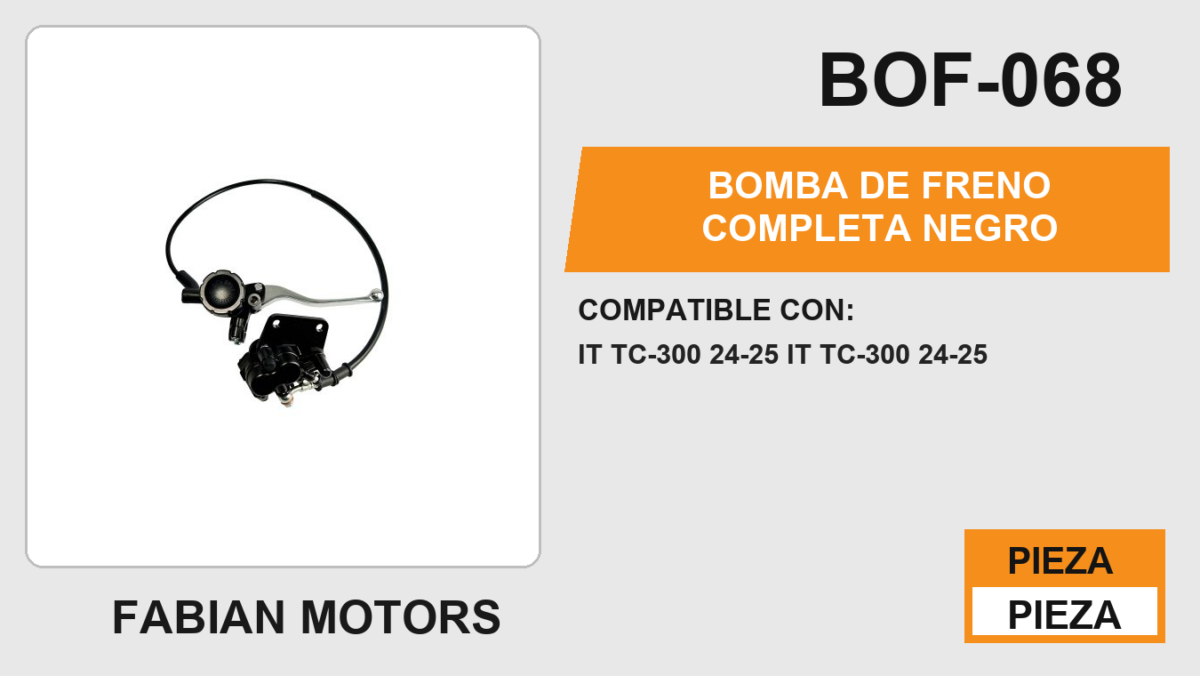 BOMBA DE FRENO COMPLETA NEGRO