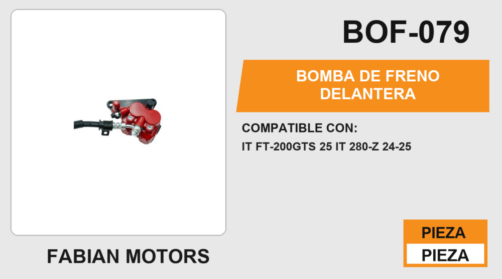 BOMBA DE FRENO DELANTERA