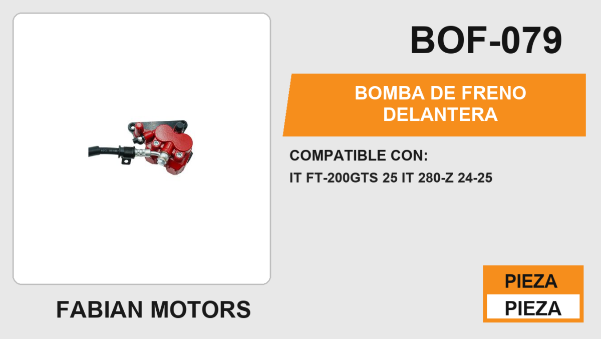 BOMBA DE FRENO DELANTERA