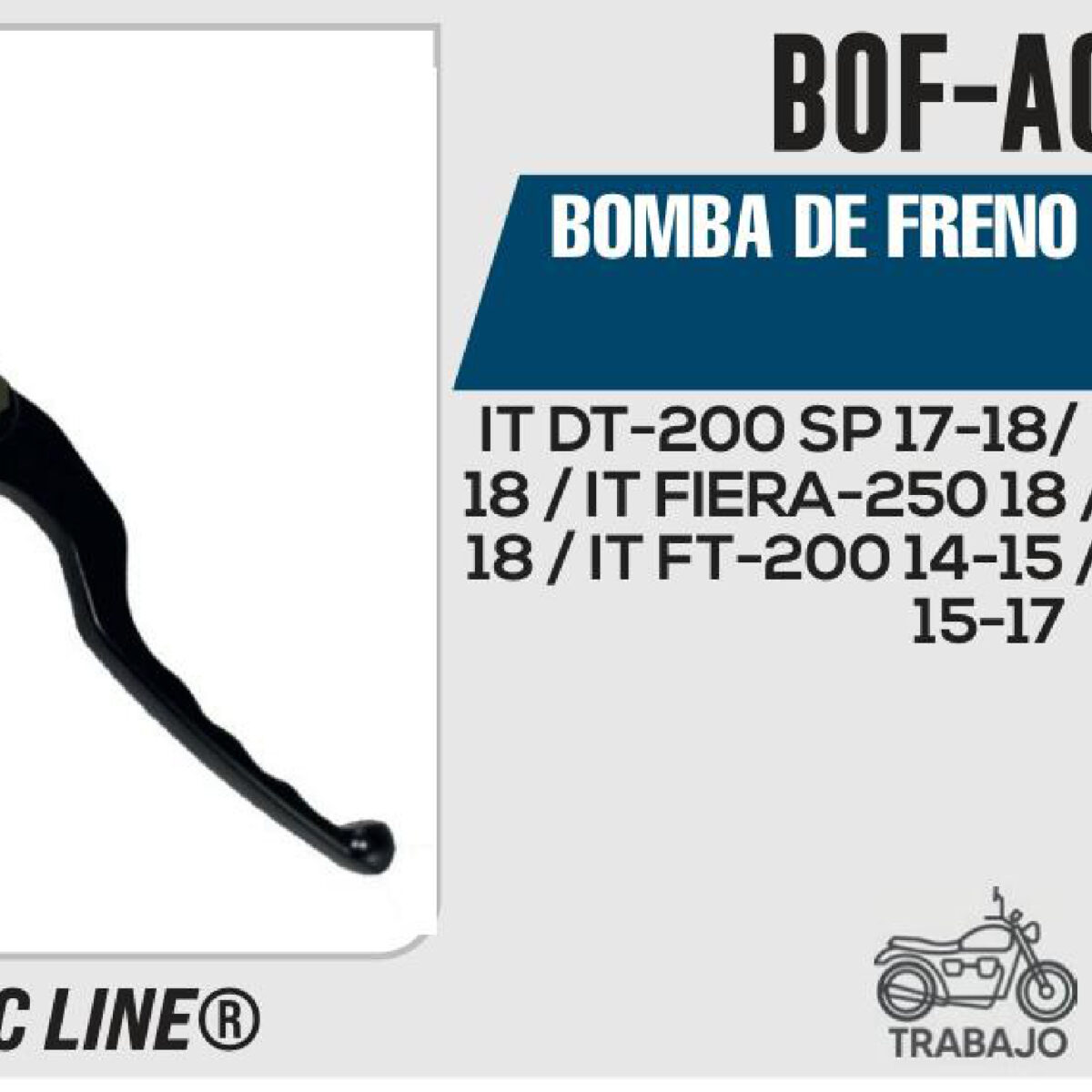 BOMBA DE FRENO CON MANIJA