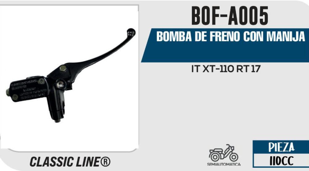 BOMBA DE FRENO CON MANIJA