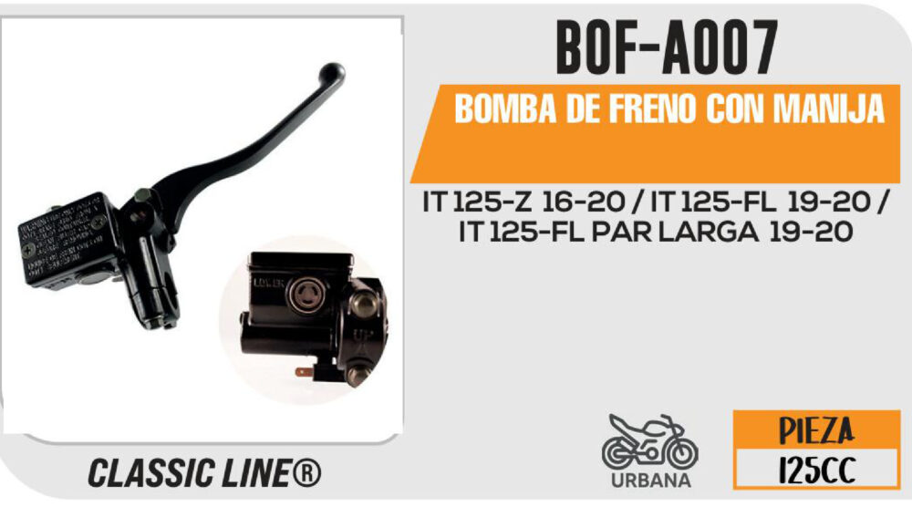BOMBA DE FRENO CON MANIJA