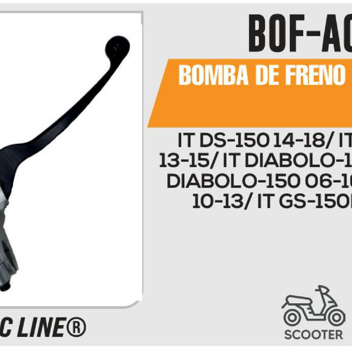 BOMBA DE FRENO CON MANIJA