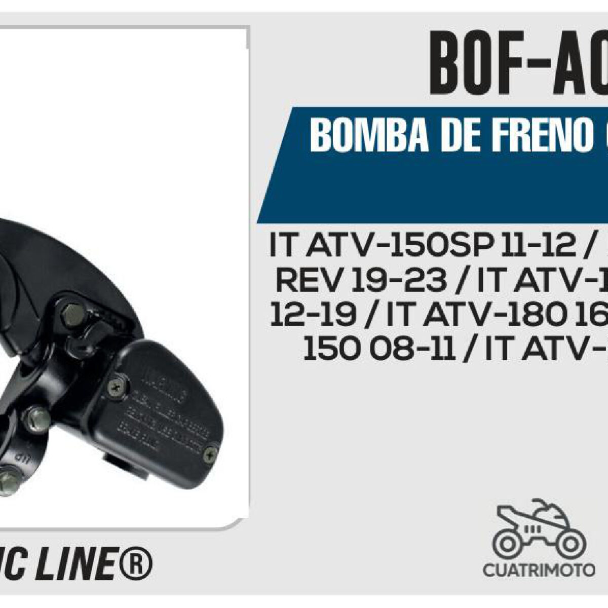 BOMBA DE FRENO CON MANIJA