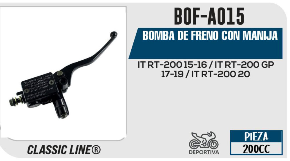 BOMBA DE FRENO CON MANIJA