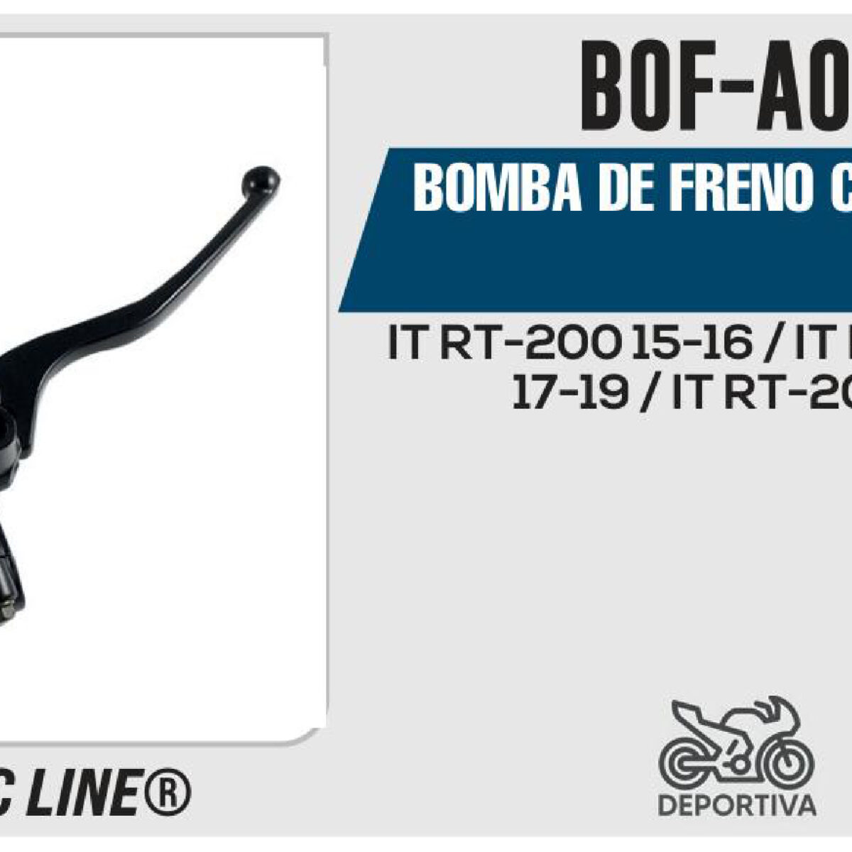 BOMBA DE FRENO CON MANIJA