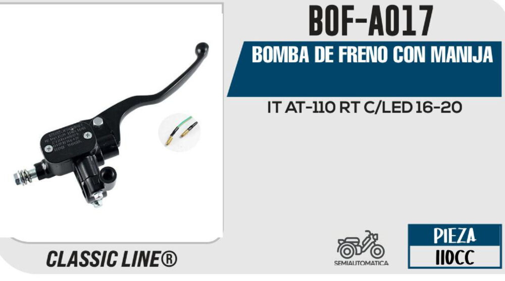 BOMBA DE FRENO CON MANIJA