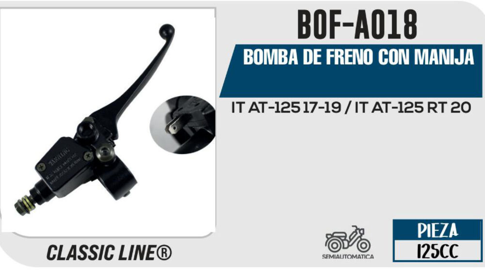 BOMBA DE FRENO CON MANIJA