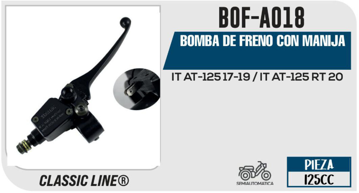 BOMBA DE FRENO CON MANIJA