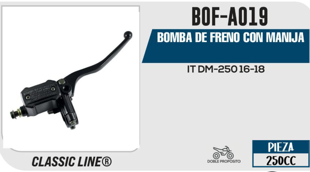 BOMBA DE FRENO CON MANIJA