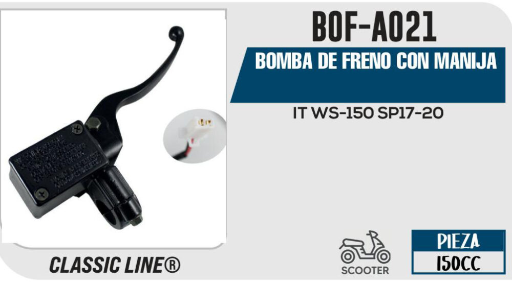 BOMBA DE FRENO CON MANIJA