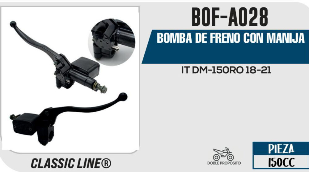 BOMBA DE FRENO CON MANIJA
