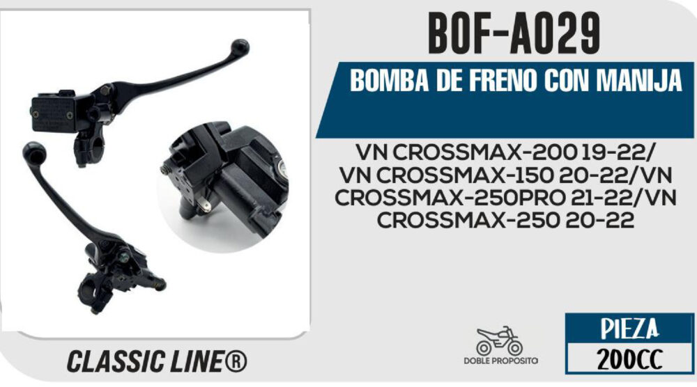 BOMBA DE FRENO CON MANIJA
