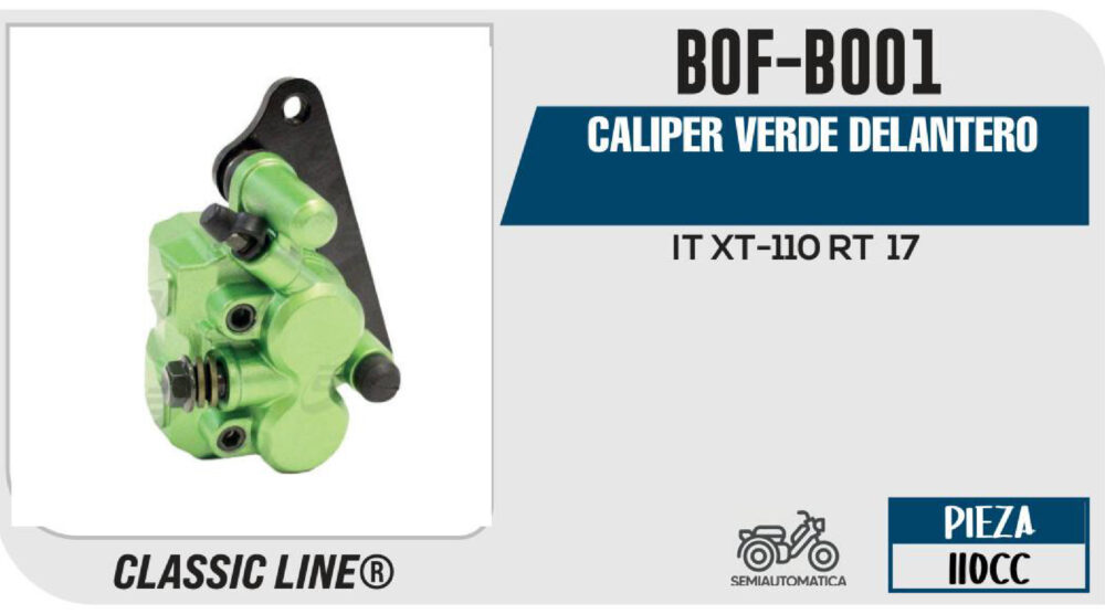 CALIPER VERDE DELANTERO