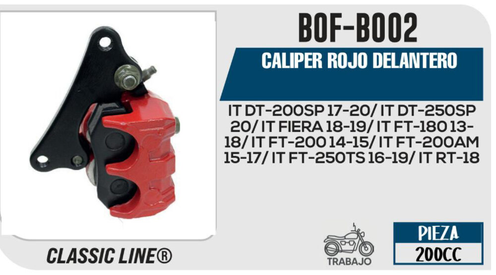 CALIPER ROJO DELANTERO