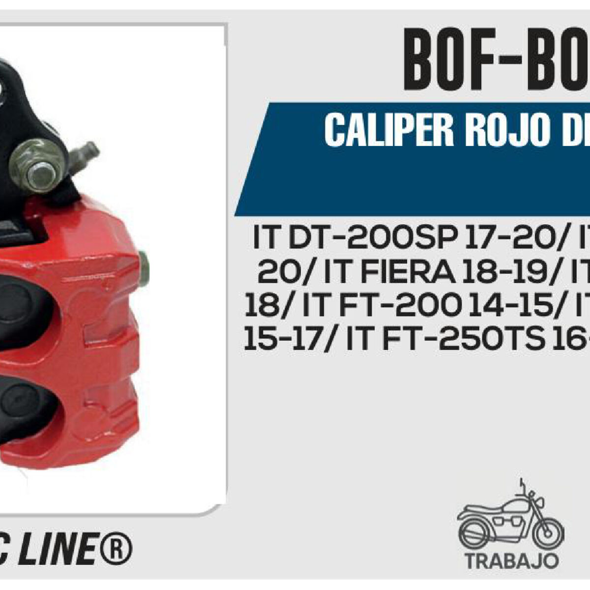 CALIPER ROJO DELANTERO