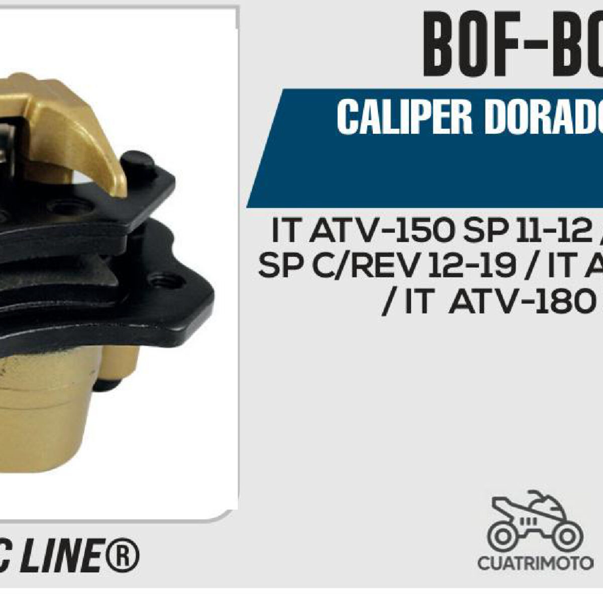 CALIPER DORADO TRASERO