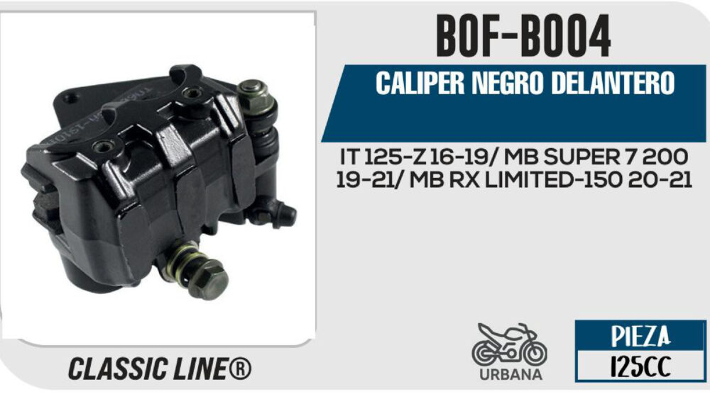 CALIPER NEGRO DELANTERO
