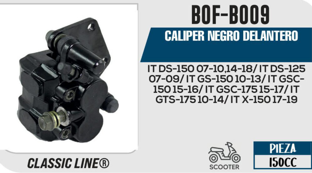 CALIPER NEGRO DELANTERO
