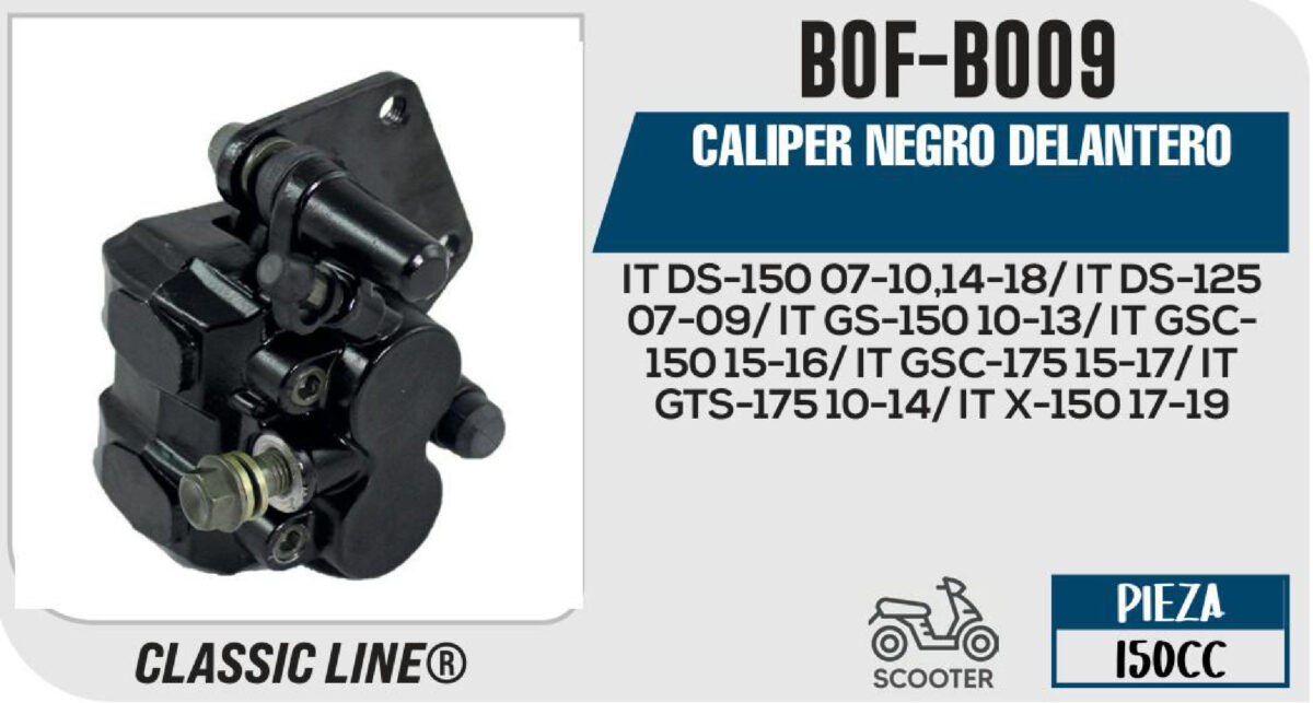 CALIPER NEGRO DELANTERO