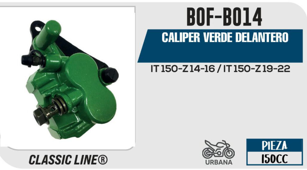 CALIPER VERDE DELANTERO