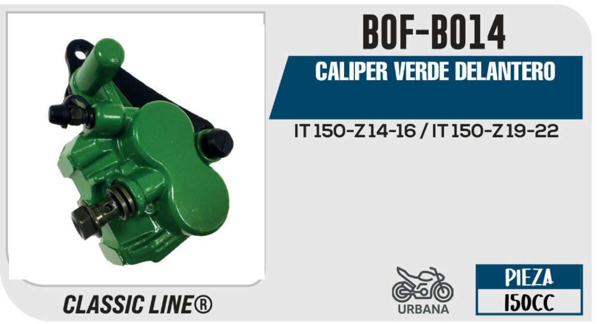 CALIPER VERDE DELANTERO
