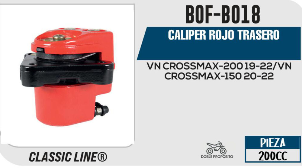 CALIPER ROJO TRASERO
