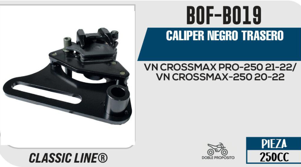 CALIPER NEGRO TRASERO