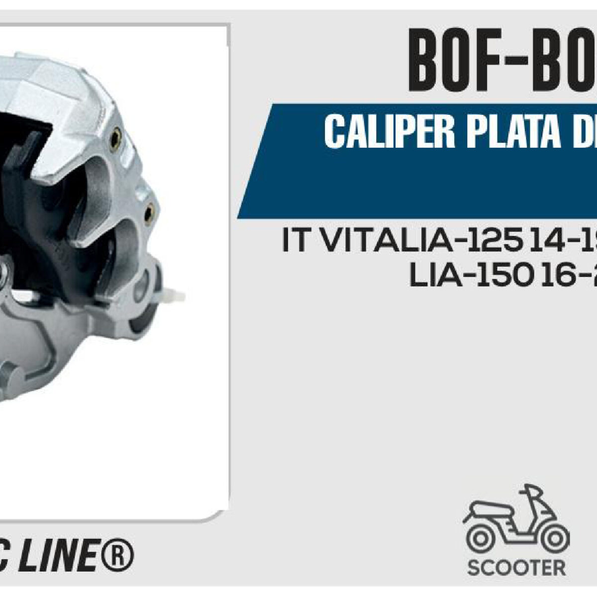 CALIPER PLATA DELANTERO