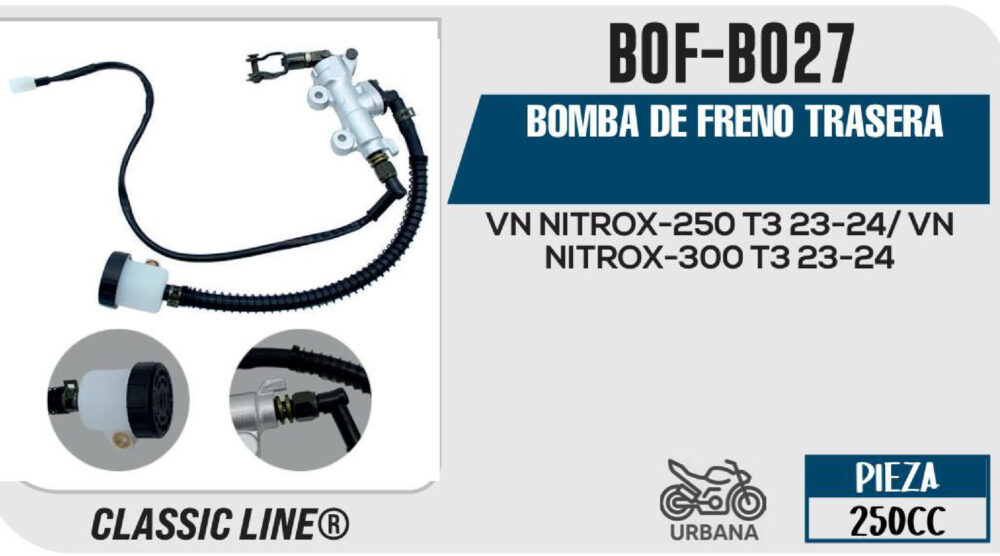 BOMBA DE FRENO TRASERA