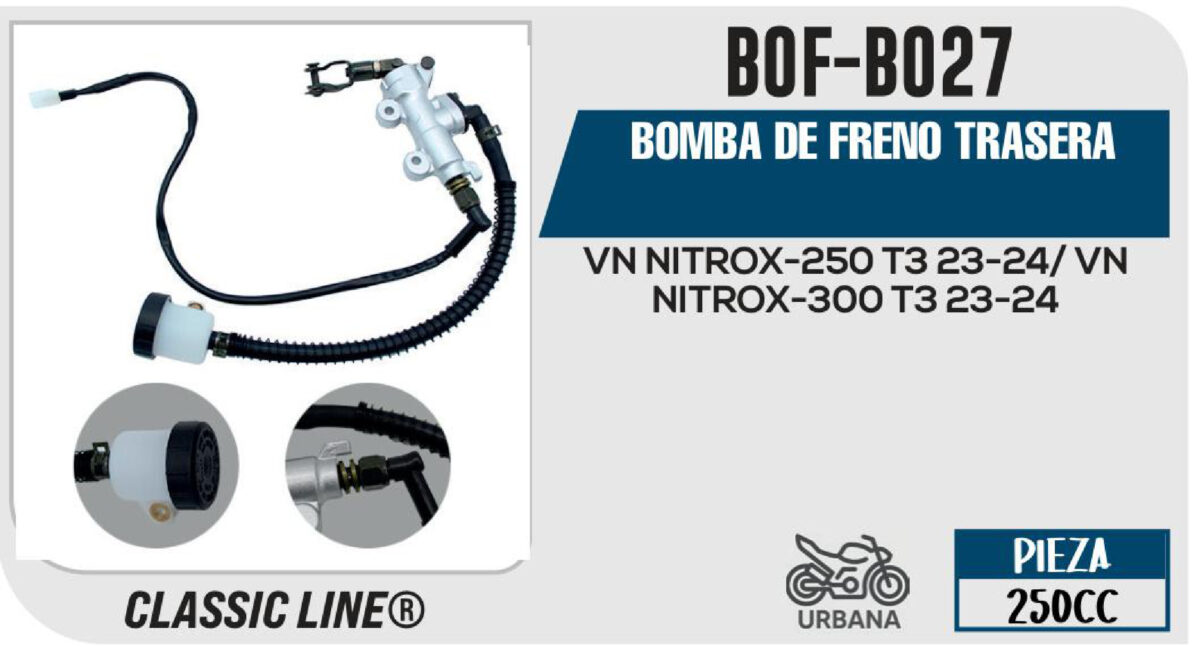 BOMBA DE FRENO TRASERA