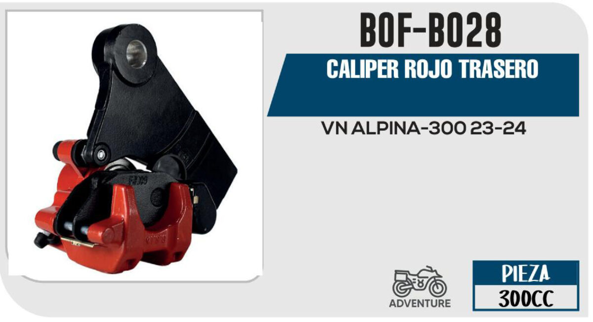 CALIPER ROJO TRASERO