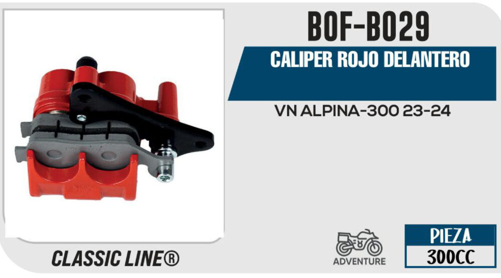 CALIPER ROJO DELANTERO