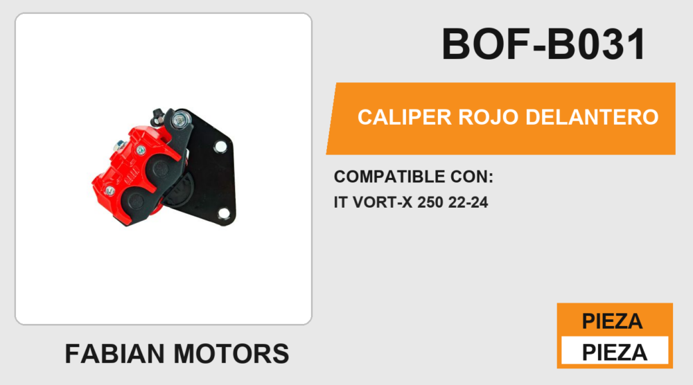 CALIPER ROJO DELANTERO