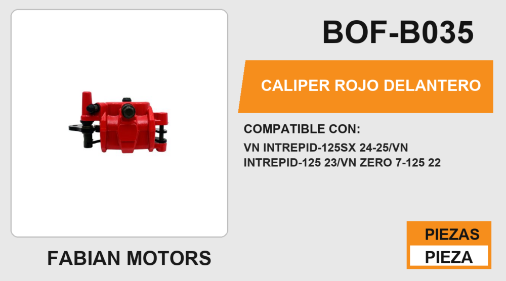 CALIPER ROJO DELANTERO