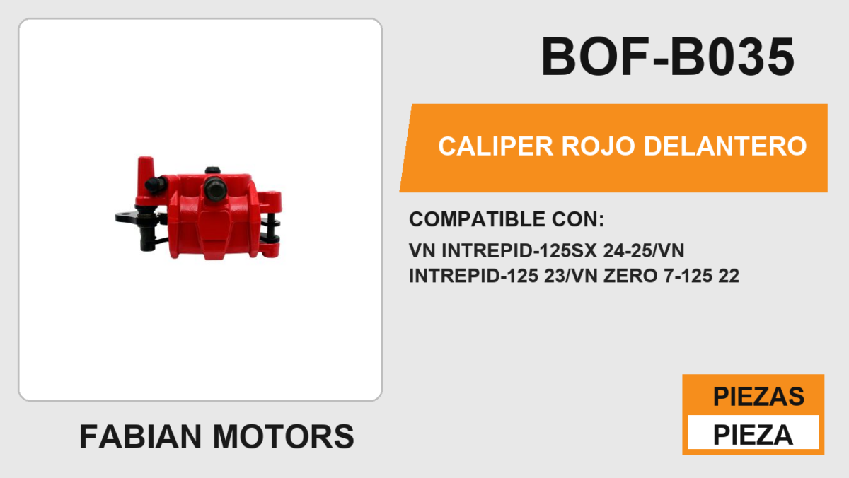 CALIPER ROJO DELANTERO
