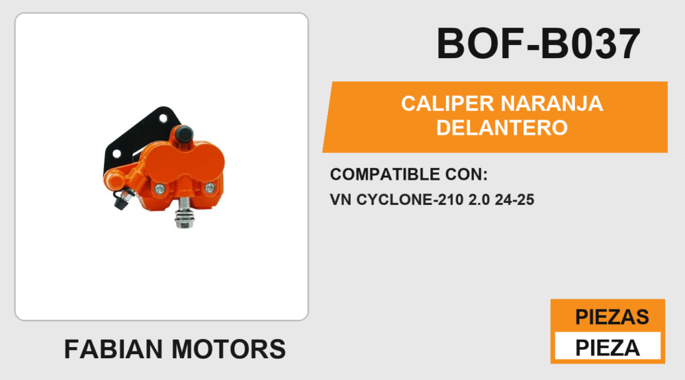CALIPER NARANJA DELANTERO