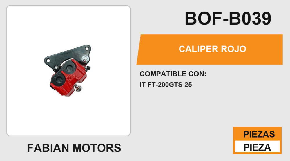 CALIPER ROJO