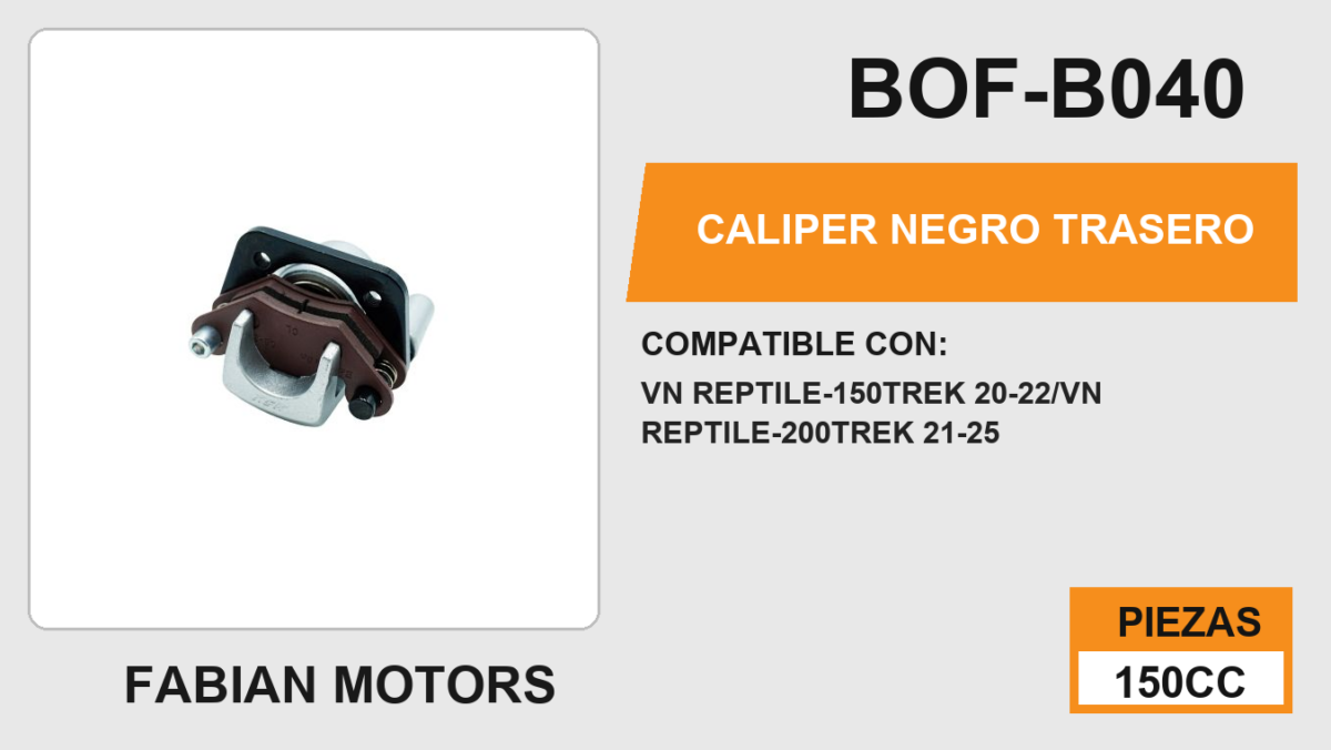CALIPER NEGRO TRASERO