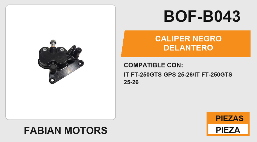 CALIPER NEGRO DELANTERO