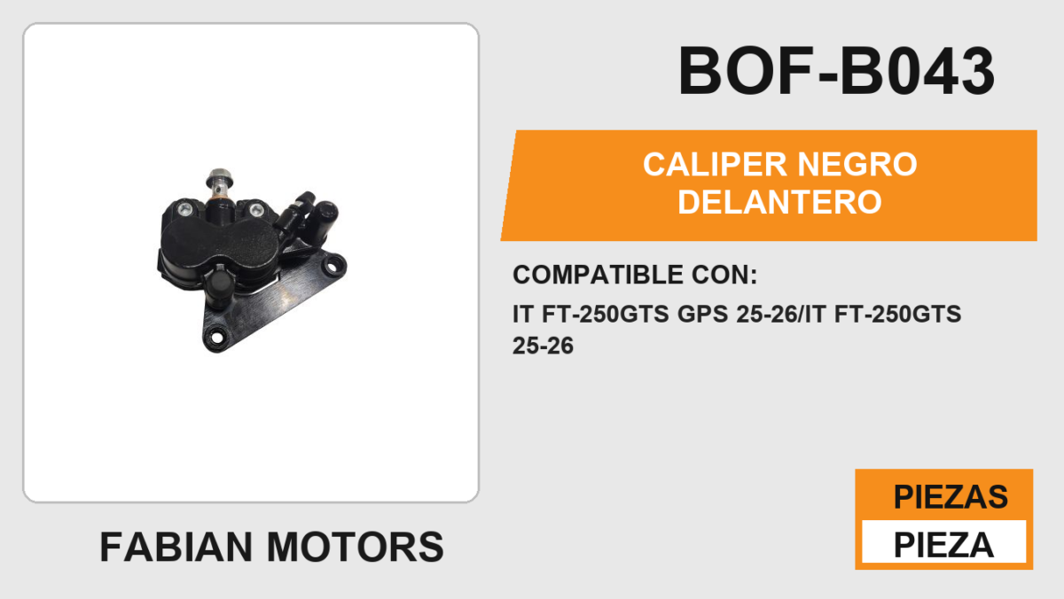 CALIPER NEGRO DELANTERO