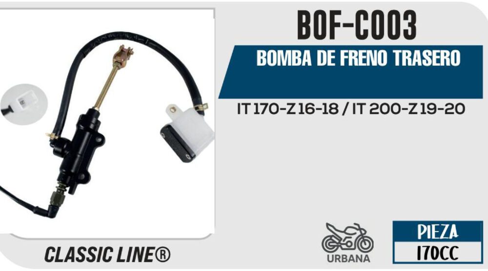 BOMBA DE FRENO TRASERO