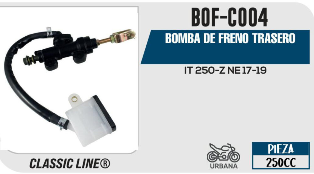 BOMBA DE FRENO TRASERO