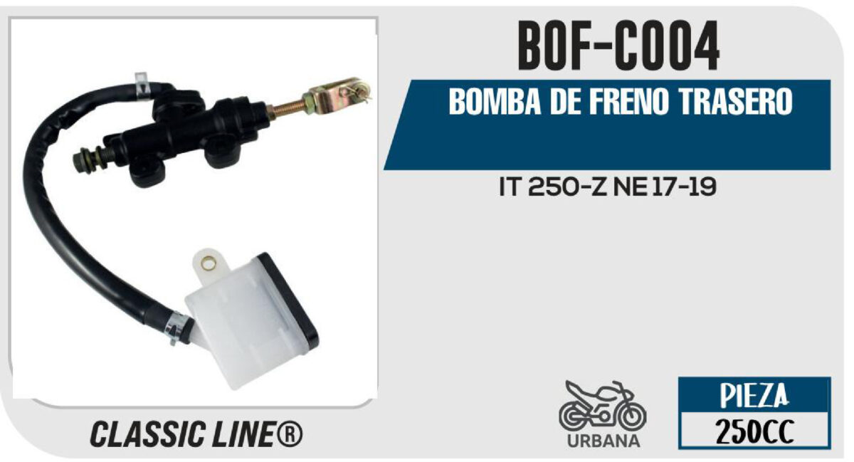 BOMBA DE FRENO TRASERO