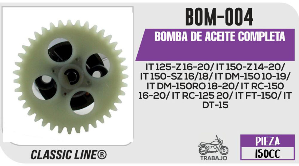 BOMBA DE ACEITE COMPLETA