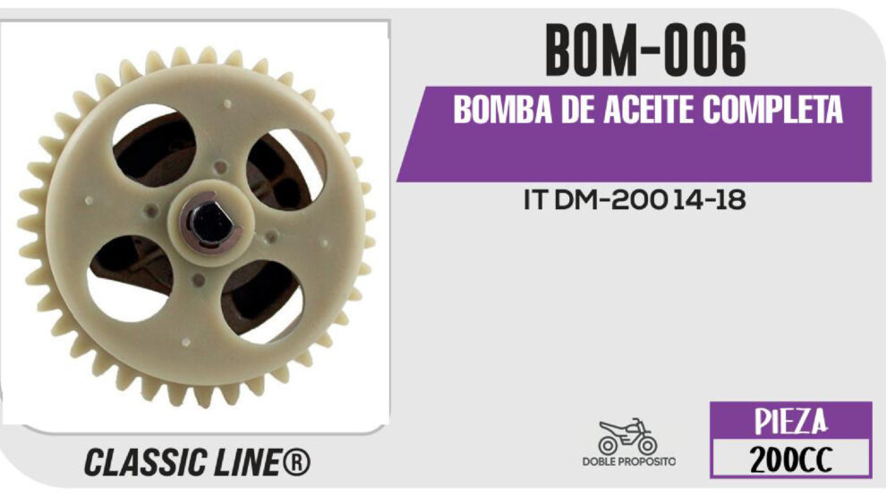 BOMBA DE ACEITE COMPLETA
